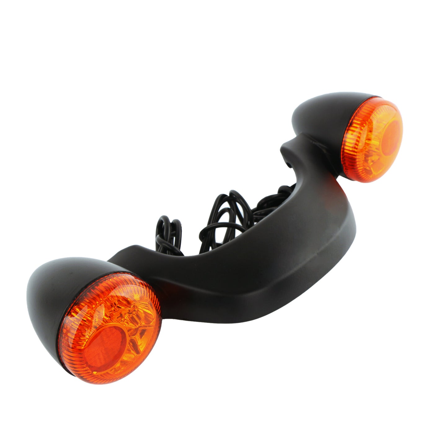 Fit for Harley Touring FLHX 2010-2019 Black LED Rear Turn Signal Brake Light Bar