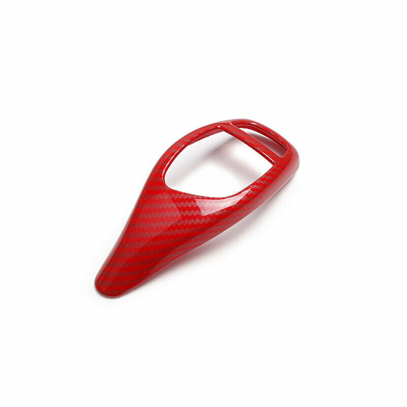 1x Red Carbon Fiber Gear Shift Knob Cover Trim for BMW F30 F20 F10 F15 F25 X5 X3