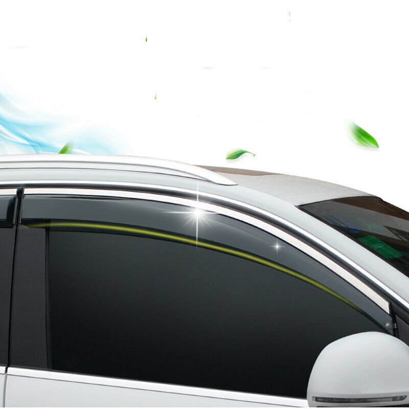 for Honda CRV CR-V 2017-2022 Window Visors Wind Rain Guard Deflector W/Chrome