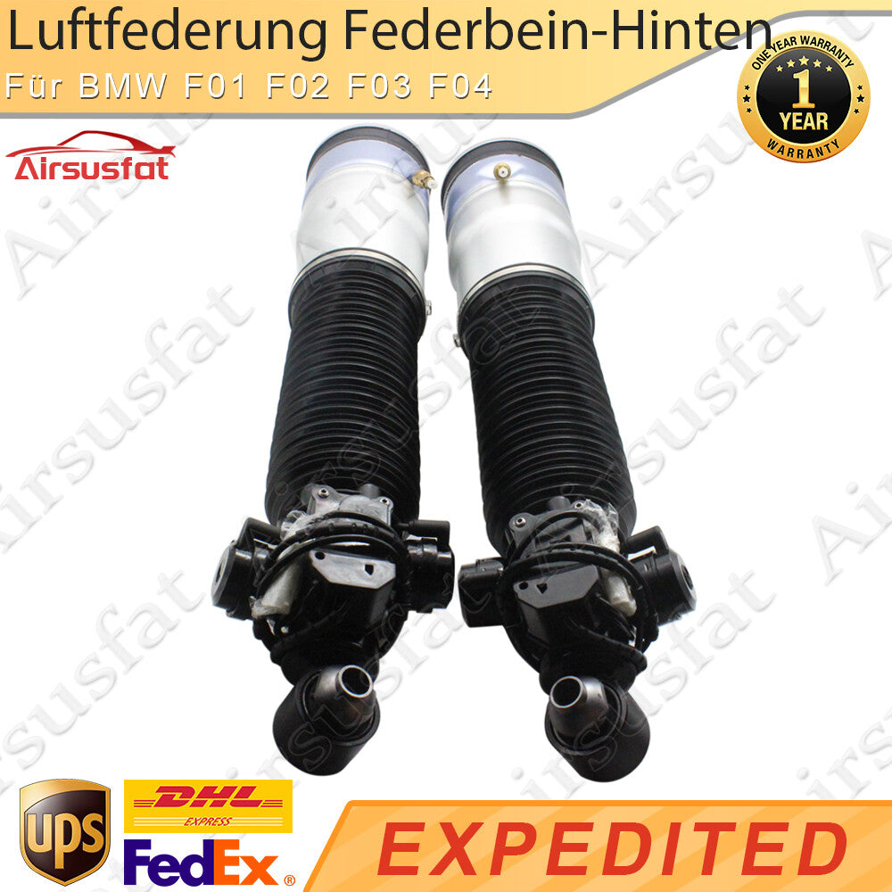 Pair for BMW F01 F02 F03 F04 N52 N54 N57 rear LR air suspension strut m/EDC
