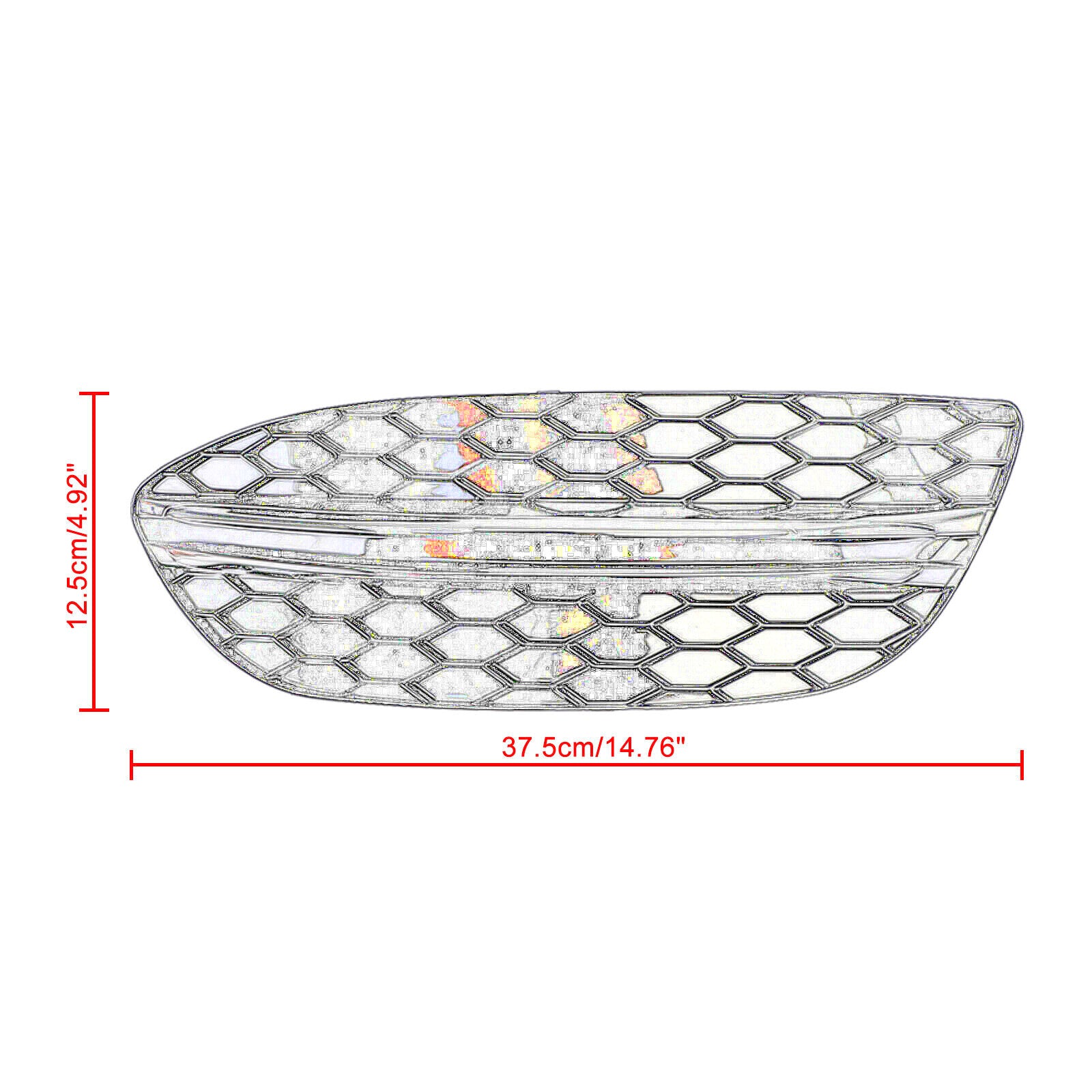 Two fog light grille cover trim pieces for lower part of 15-18 for Mercedes-Benz W205 14475205