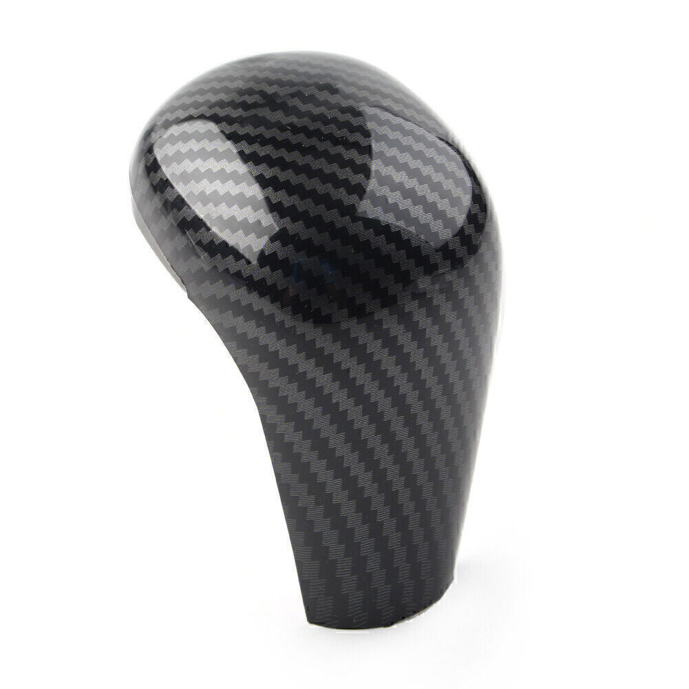 Carbon Fiber Style Console Gear Shift Knob Cover Trim for Mazda 3 Axela 2020-21