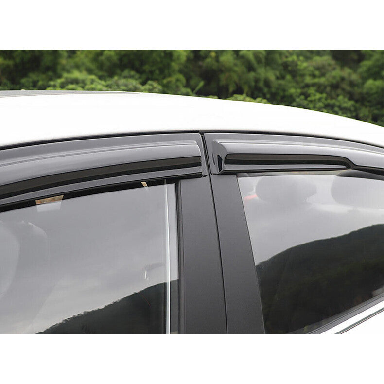 Black Window Visor Sun Rain Guard Vent Shade trim for Hyundai for Elantra 2017-2020