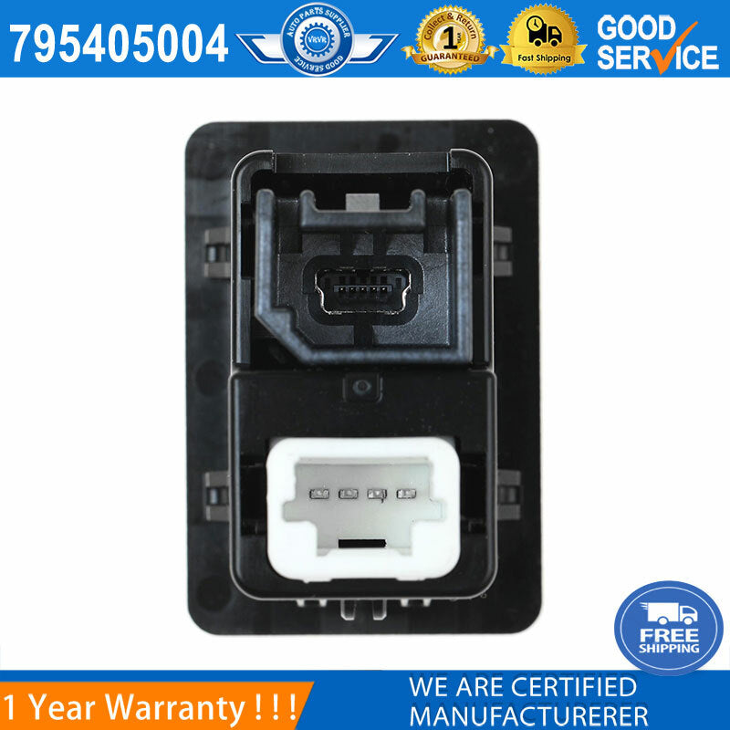 Audio auxiliary jack and USB port are compatible with 2013-2019 for Nissan Altima Rogue 28023-4BA0B