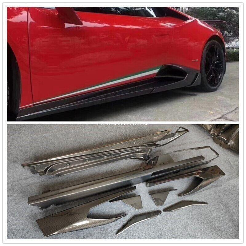 Suitable for LAMBORGHINI for HURACAN LP580 LP610 carbon fiber SIDESKIRTS side skirts M STY