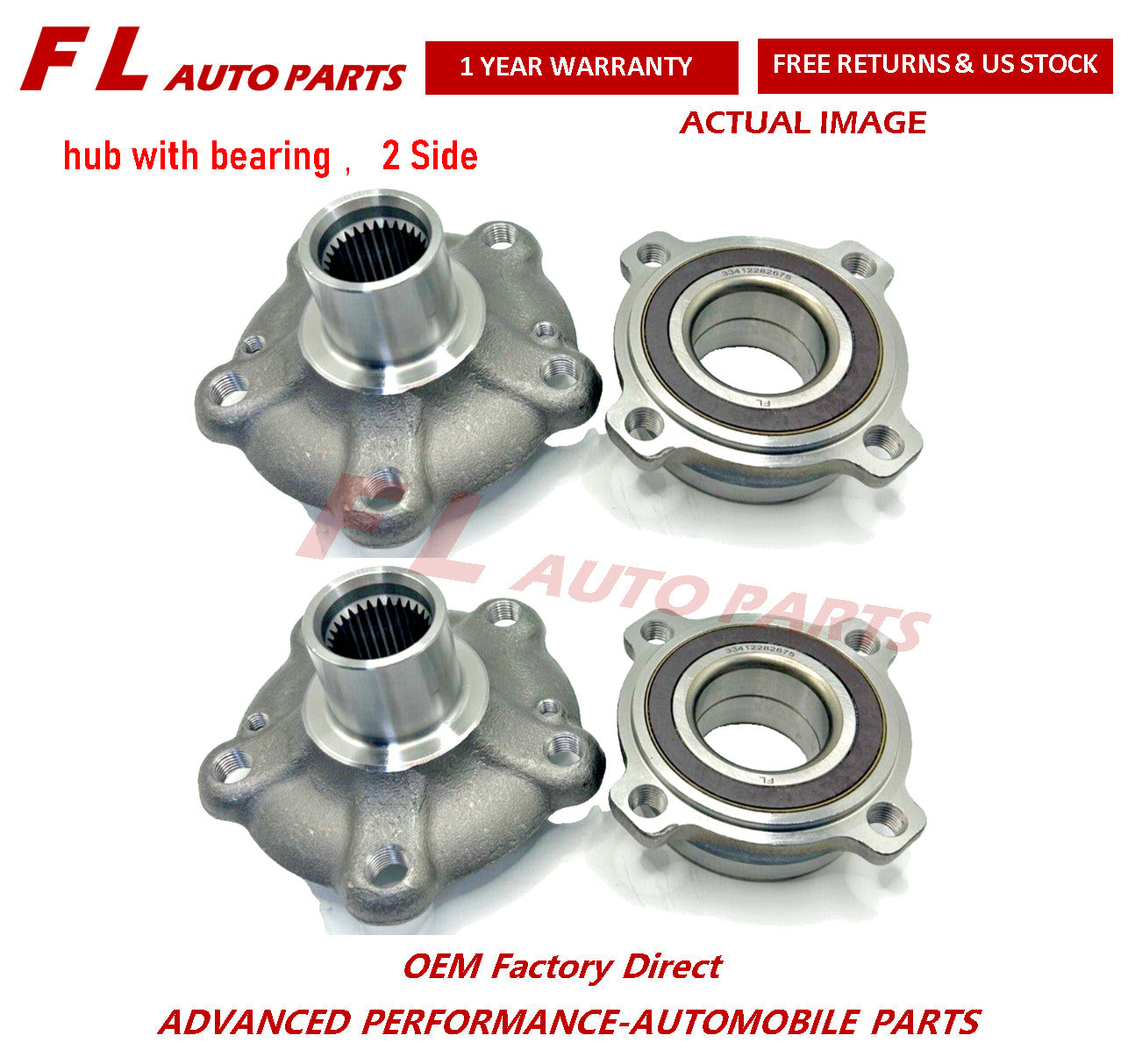 Rear Wheel Hub  Bearing for BMW M2 M3 M4 GTS F80 F82 F83 33402283220 2 Side