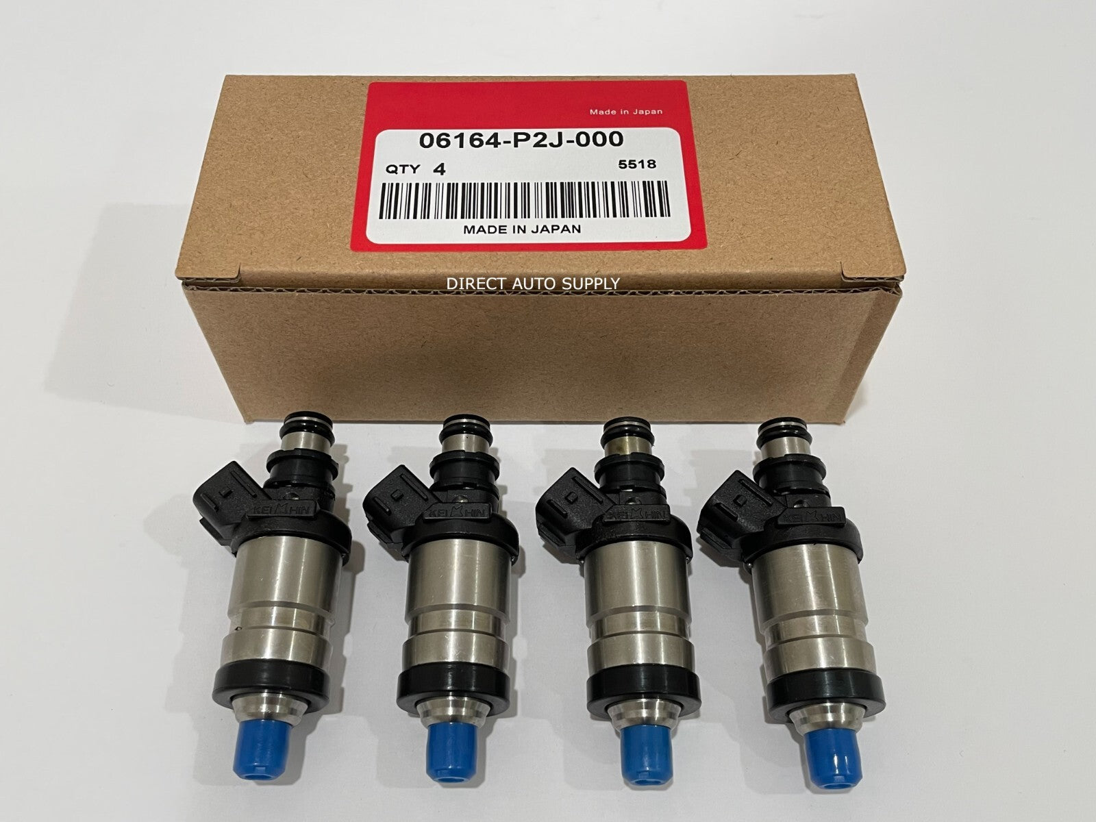 4 NEW FUEL INJECTORS 06164-P2J-000 for CIVIC 1.6L INTEGRA 1.8L CRV 2.0L CL 2.3L
