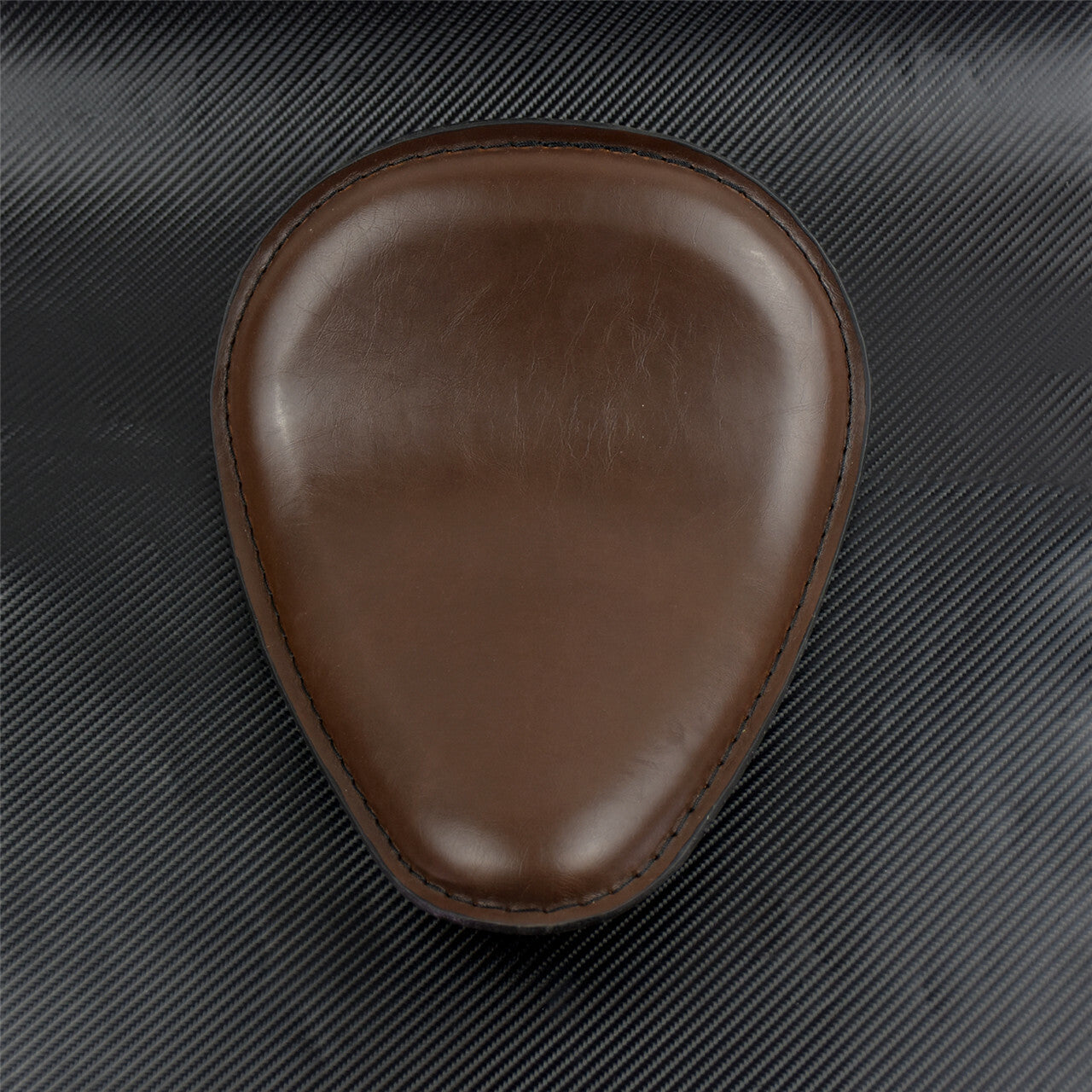 Motorcycle Brown Solo Driver Leather for Seat Fit for Harley for Yamaha Chopper Bobber