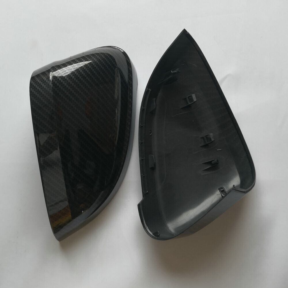 Carbon Style Mirror Cover Caps W/ Lane Assist for Audi for A4 B9 S4 for A5 S5 RS5 2016+