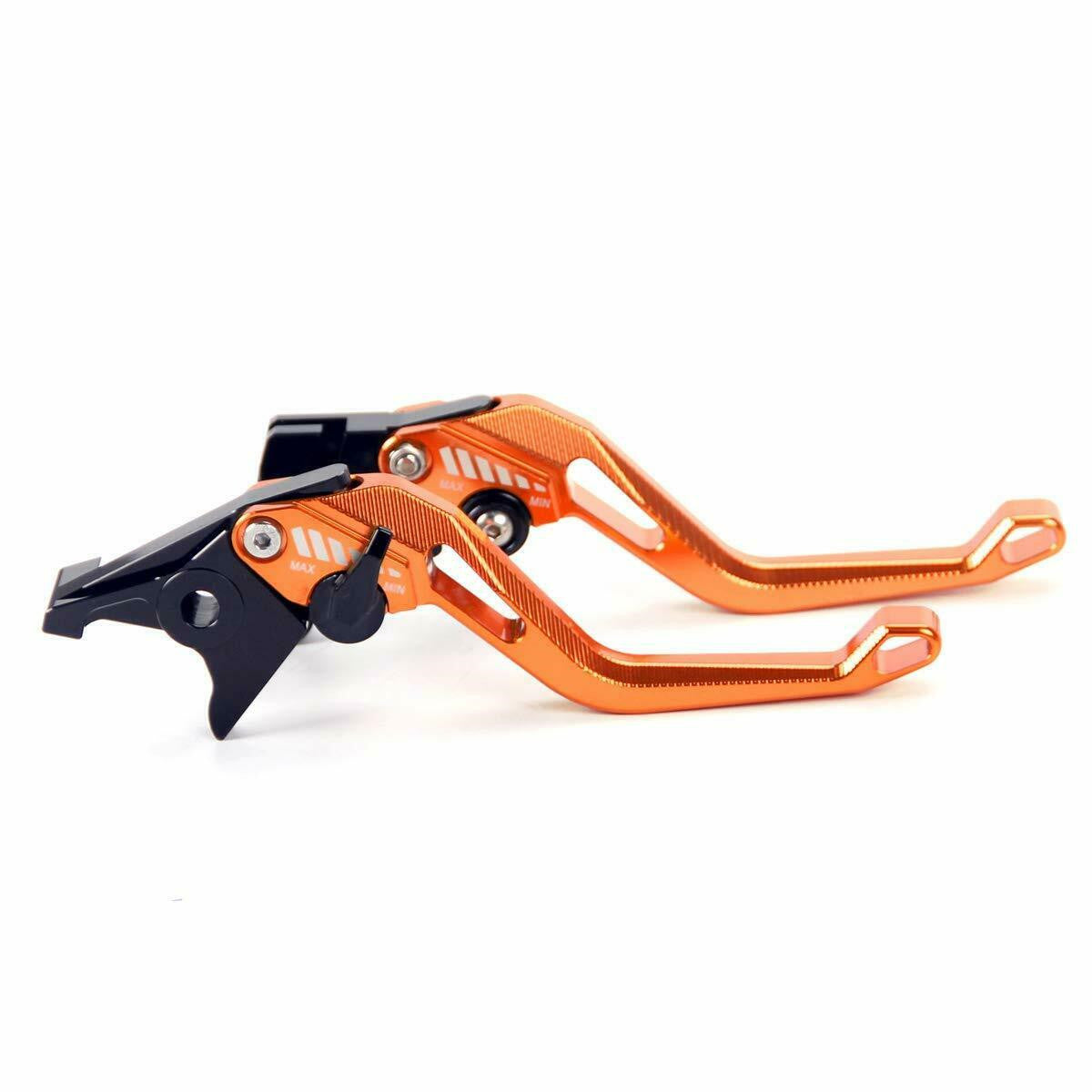 Short 5D Machined Brake Clutch Levers for 950 Super Enduro 2006-2008 Orange