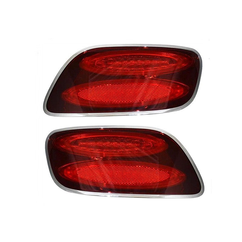 Pair Black Tail Light Assembly for Bentley GT 2012-2017 Rear Lamp
