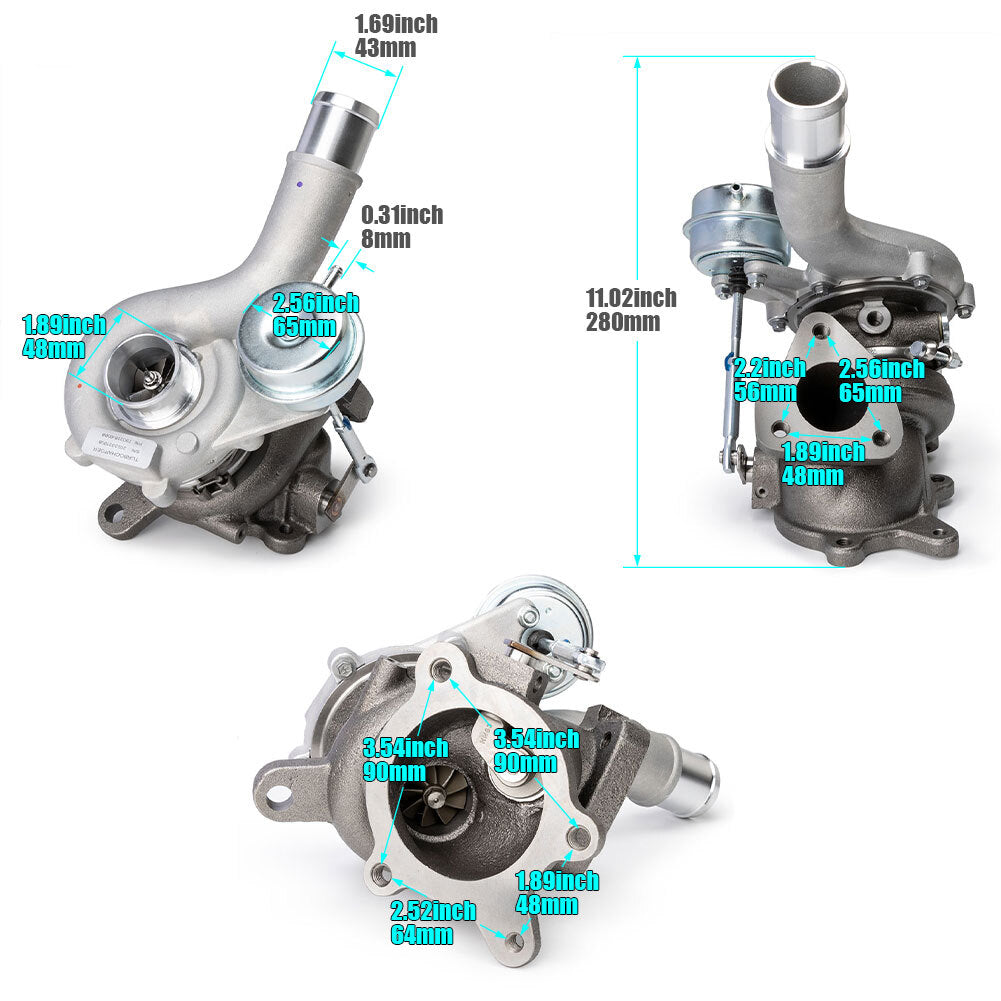Turbocharger kit suitable for 10-19 for Ford Explorer, Taurus, for Lincoln MKS, MKT 3.5L, right-hand drive and LH
