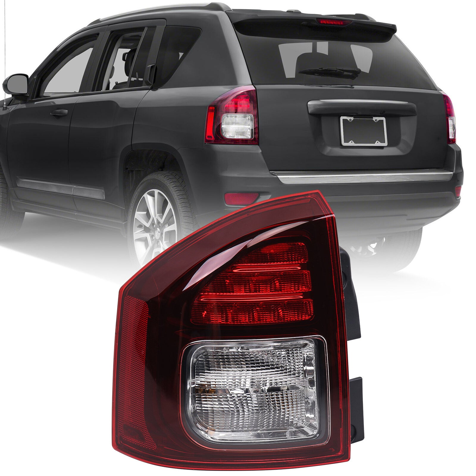 Tail Light for Jeep Compass 2014 2015 2016 2017 Left Driver Rear Lamp Assembly
