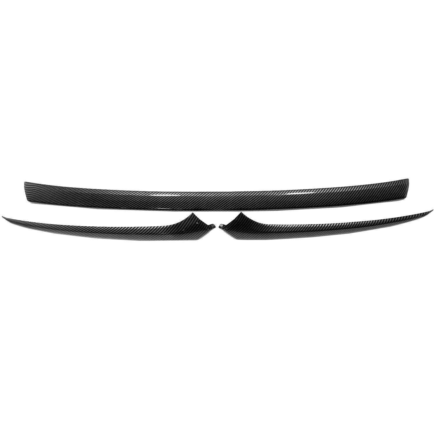 for Honda CR-V CRV 2023-2024 Carbon Fiber Front Hood Grille Strip+Light Eyebrows