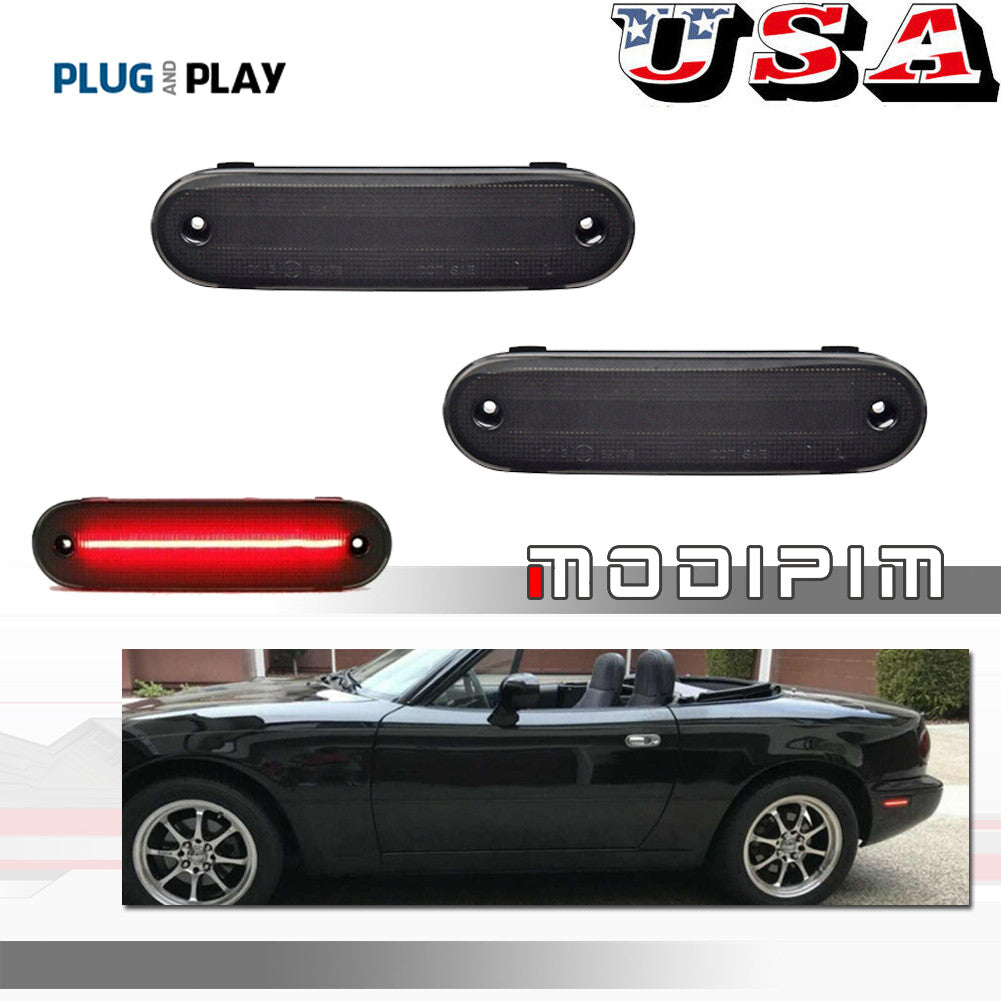 Smoked lens with red LED rear marker light suitable for MAZDA MIATA MX-5 (1990-2005)