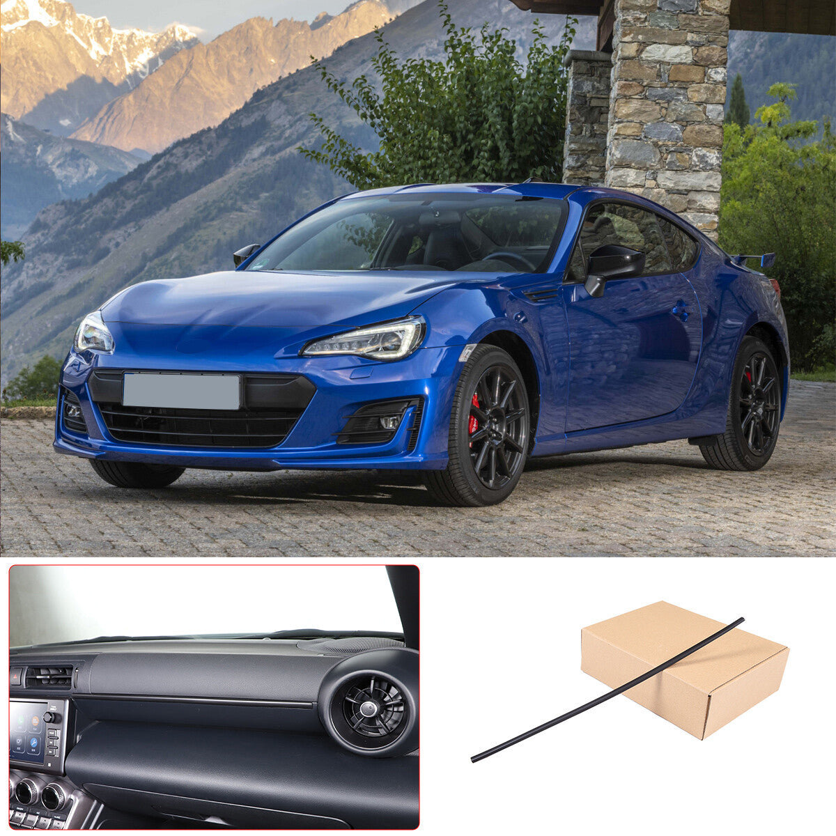 ABS carbon fiber exterior door cup handle cover trim for Nissan 370Z (2009-2020)
