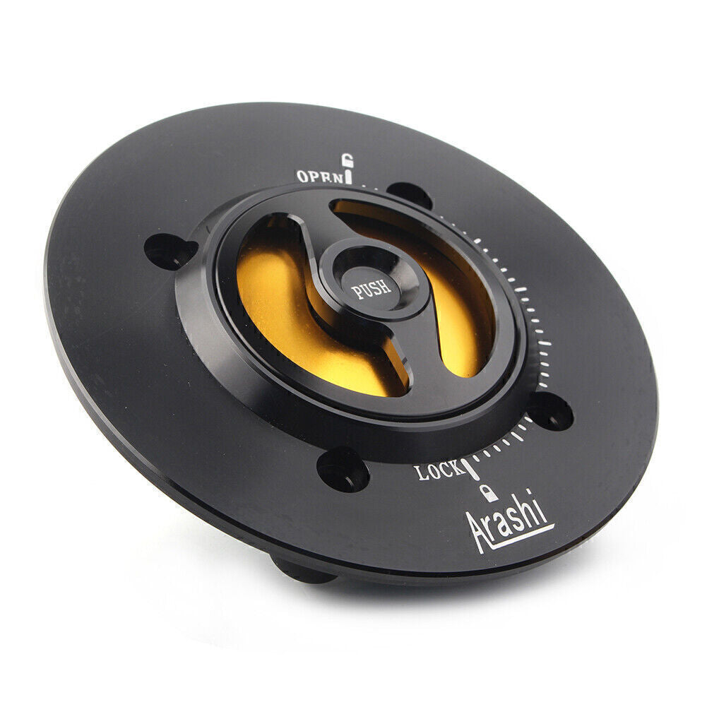Yellow Gas Fuel Cap Tank Cap Cover Fit for KAWASAKI Ninja400  ZX6R  NINJA650