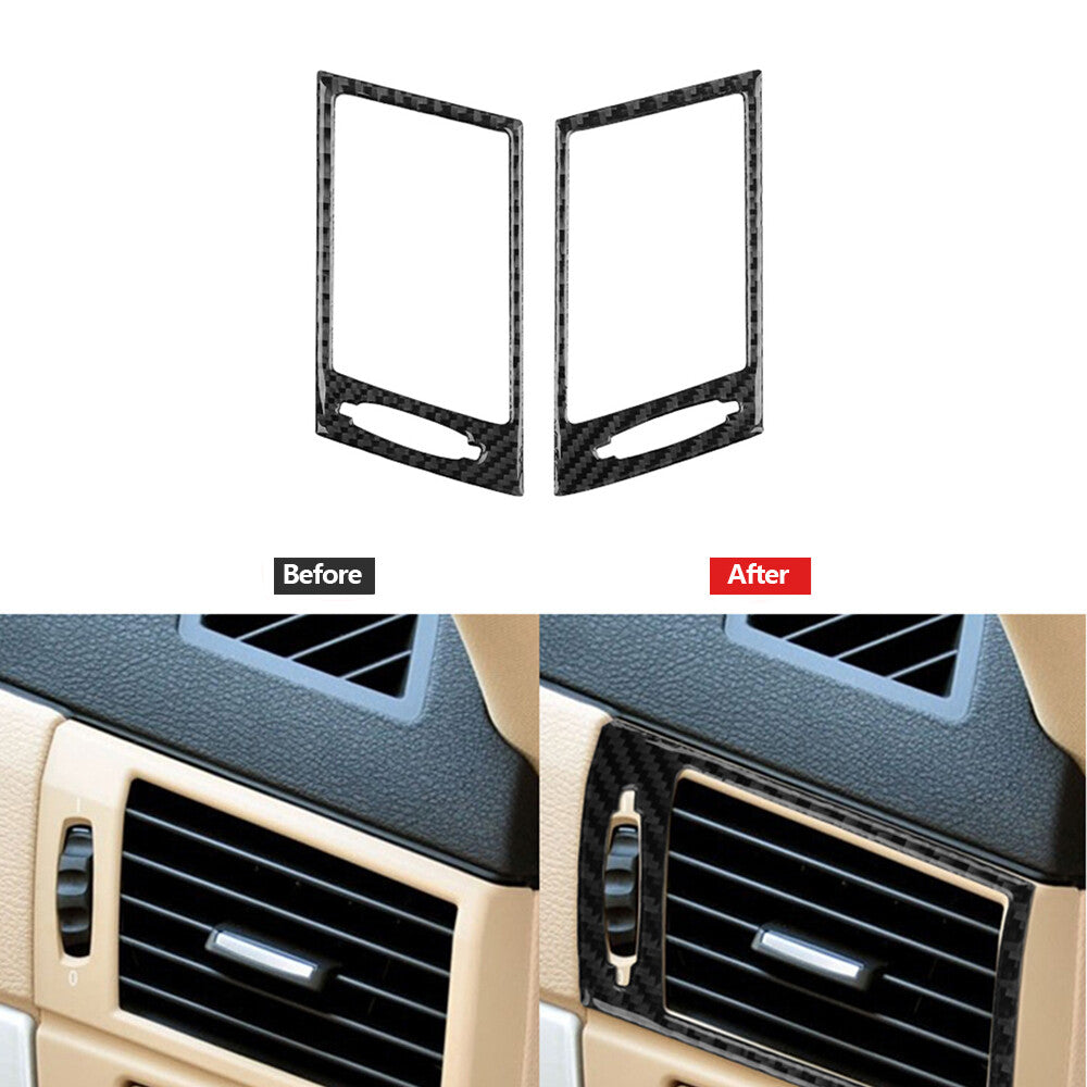 2X Carbon Fiber Side Air Outlet Trim for BMW X3 2004-2010