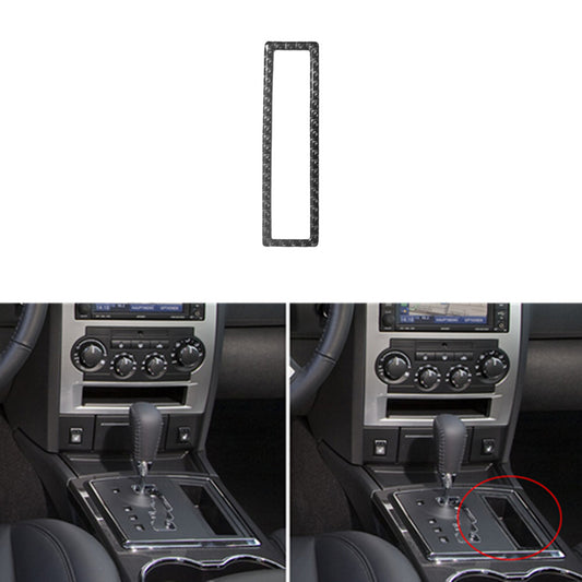 Carbon Fiber Gear Shifter Storage Frame Cover Trim for Chrysler 300 2005-2007