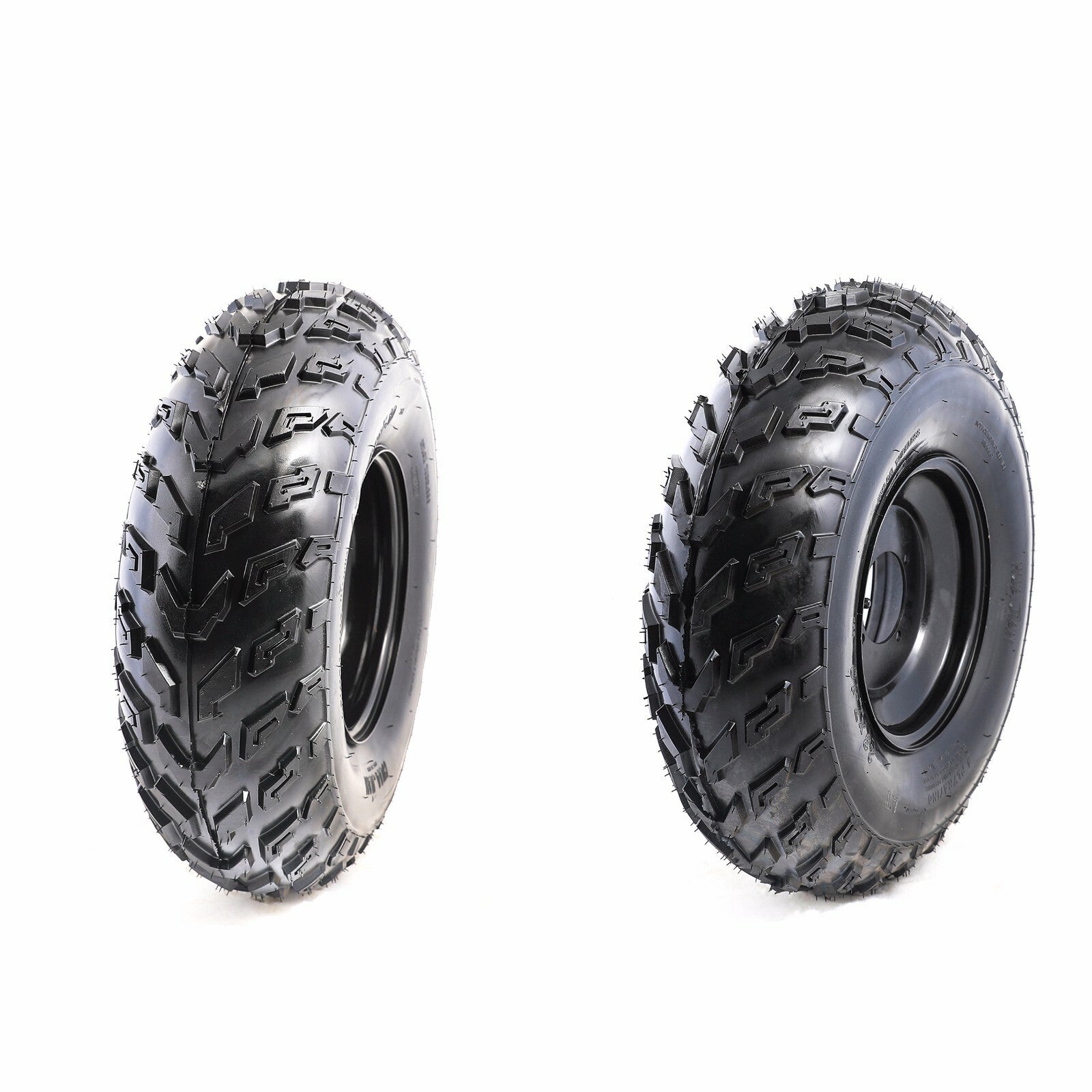 2-Piece Set of 23X7-10 Wheels, Wheelsets, and Spindles for Go-Karts, Lawn Mowers, and All-Terrain Vehicles