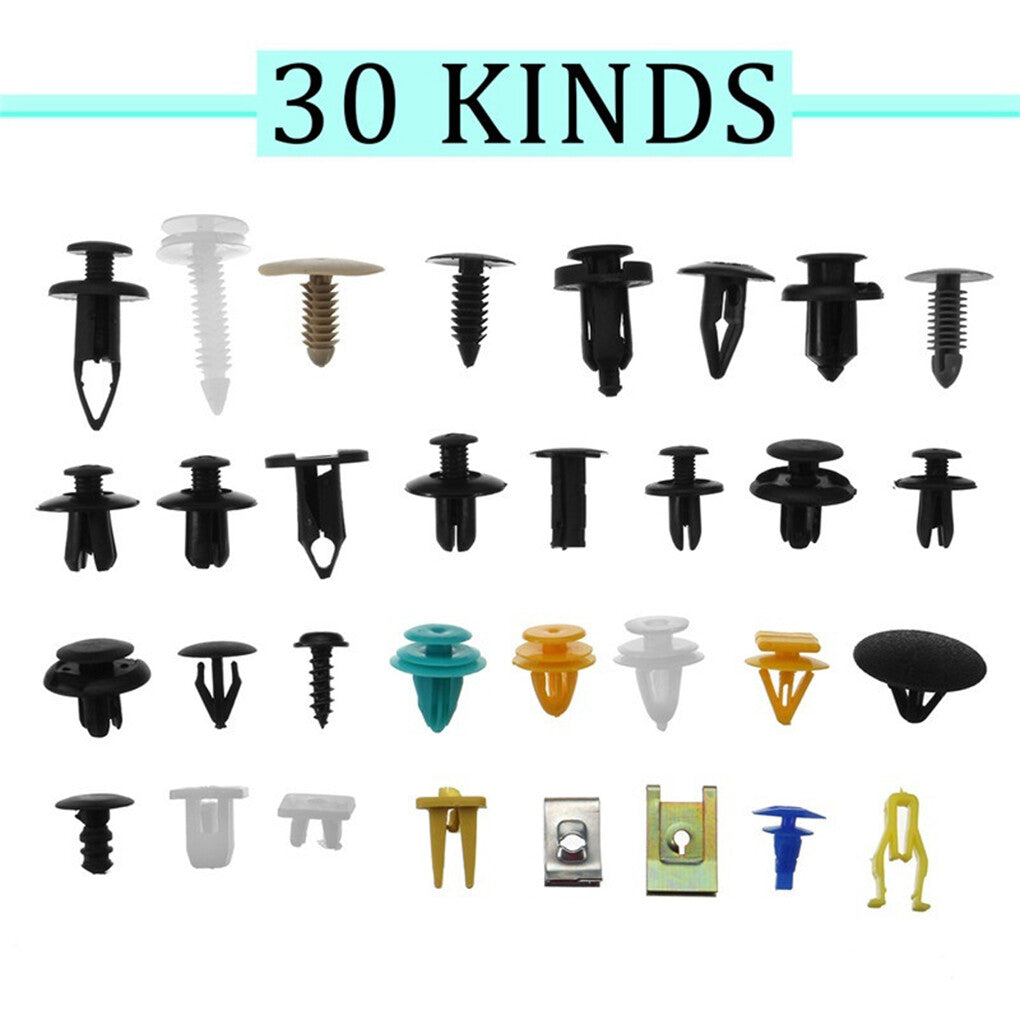 500-piece set of plastic car body riveting trim panel clips, molded bumper clip kit