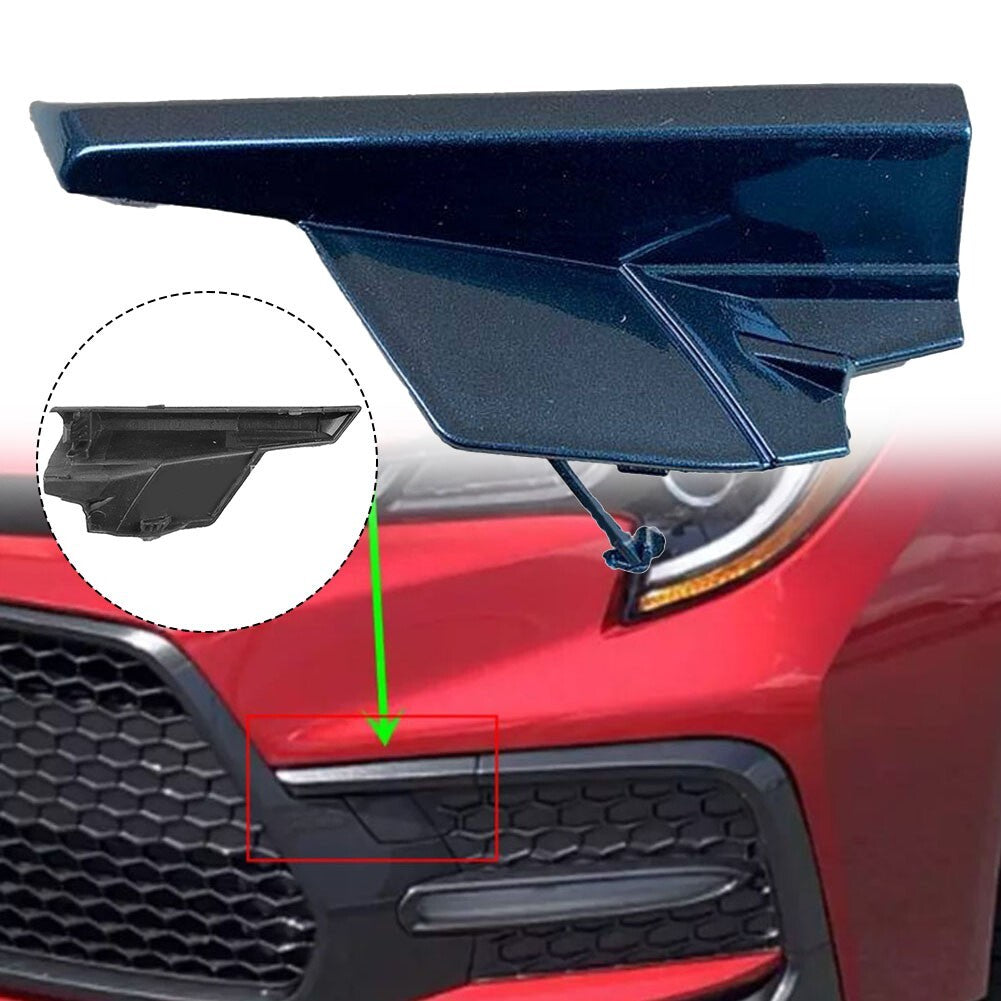 Front Grille Tow Hook Eye Cover Trailer Cap for Corolla SE/XSE 2020 2021