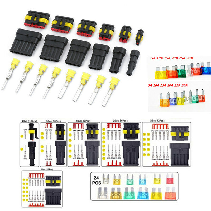 Car 1/2/3/4/5/6 Super Seal Waterproof Electrical Wire Connector Plug Connector