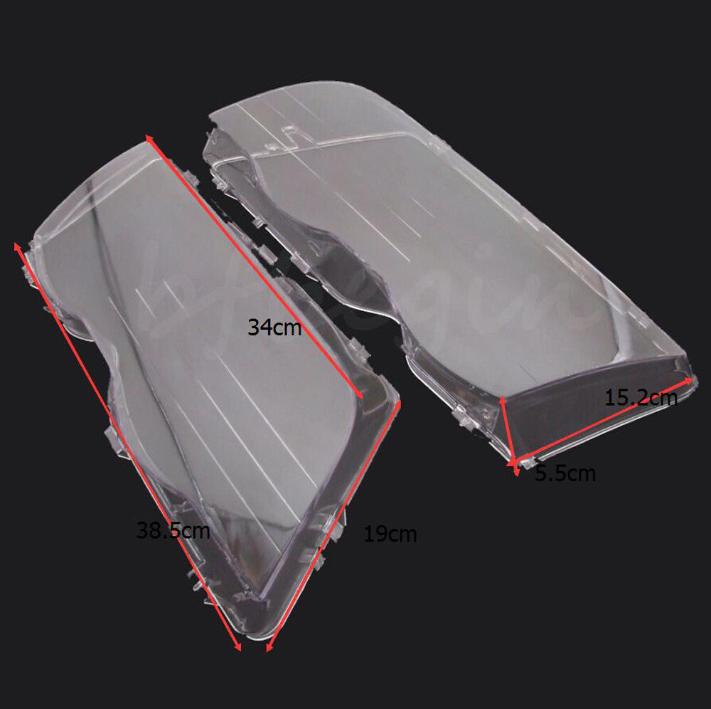 Left + Right Front Light Lens Cover Protector for 1999-2001 for BMW E46 4-Door