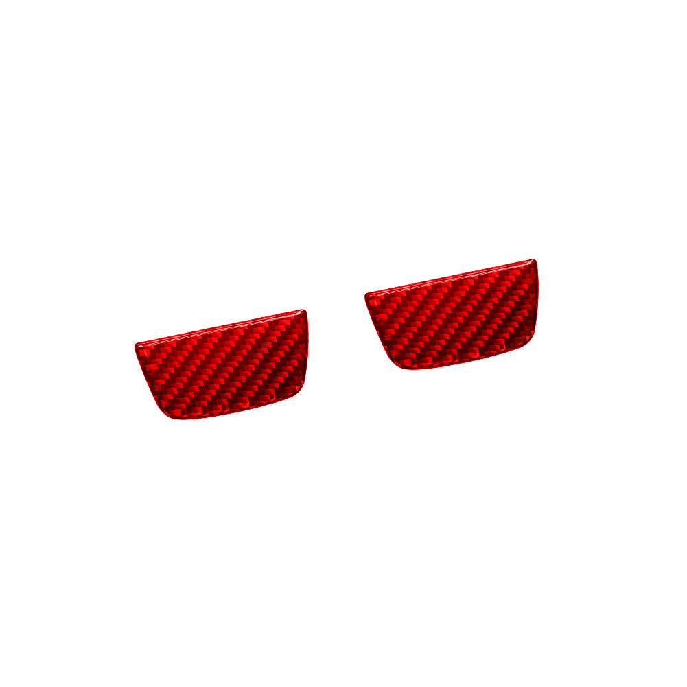 Red carbon fiber front door handle trimming for Jeep for Wrangler JL 2018 + gladiator 2020 +