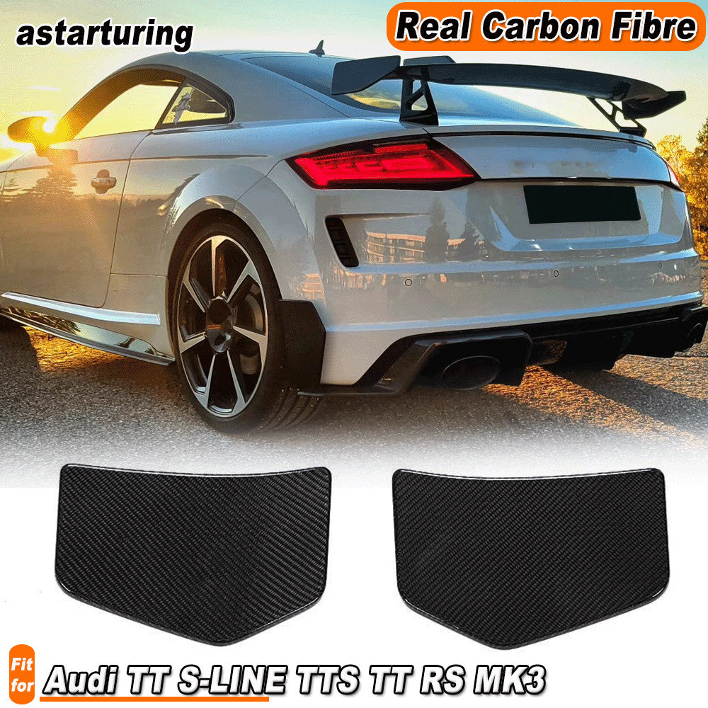 Fit for Audi TTRS TTS TT SLINE MK3 8S 16-19 Rear Bumper Splitters Canards Carbon