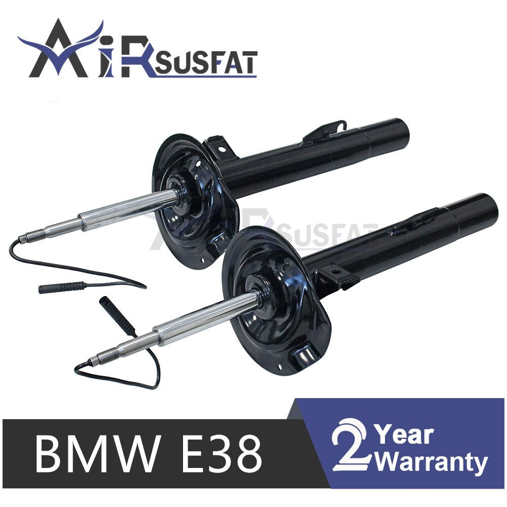 Pair for BMW E38 740i 740iL 750iL 7er Front Suspension Strut W/EDC 1995-2001