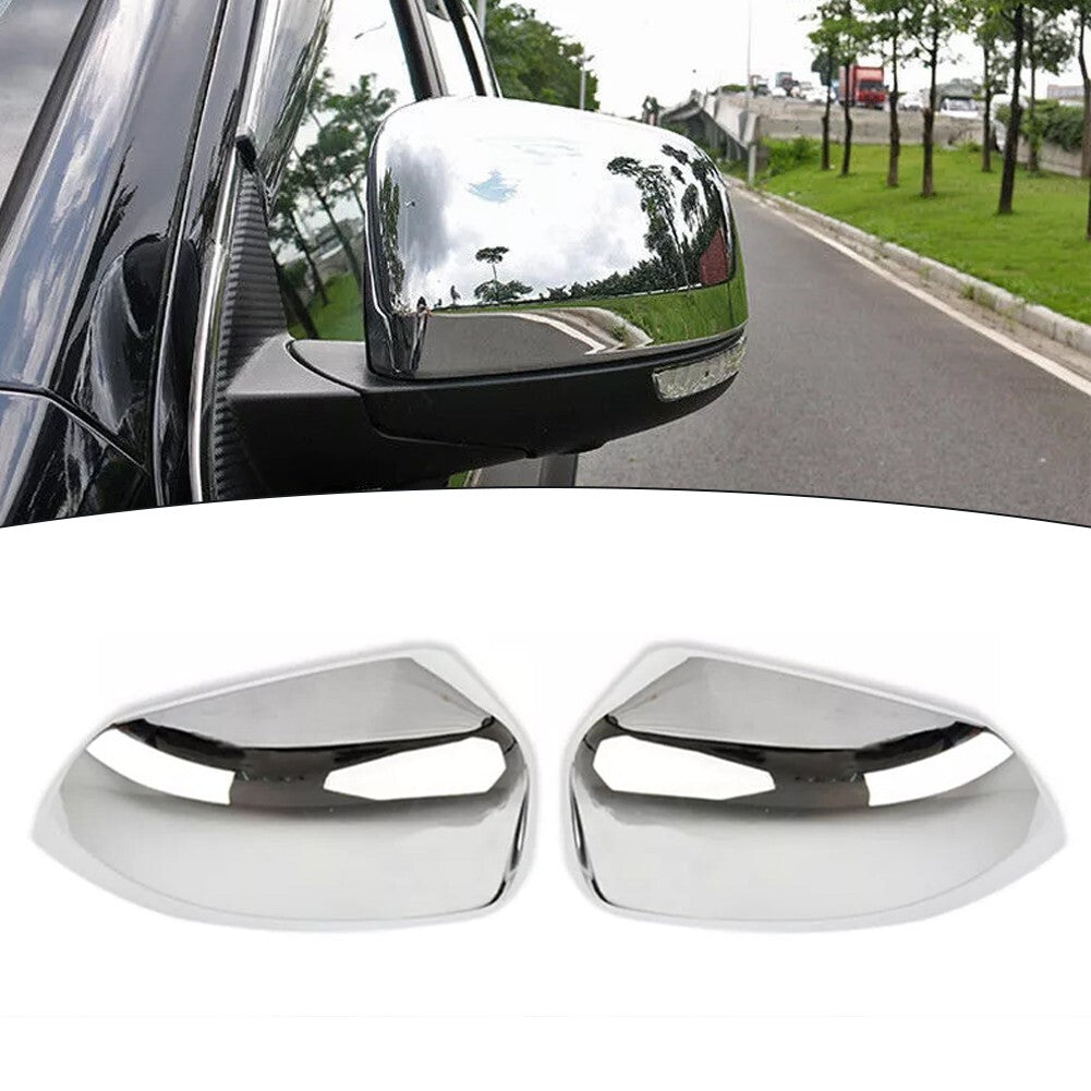 For Grand for Cherokee 2011-2021 Chrome Rearview Side Mirror Cover Trim 2pcs new