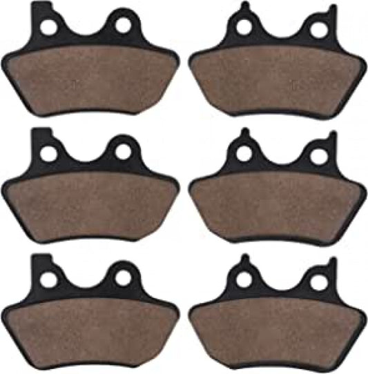 Front Rear Carbon Fiber Brake Pads for Harley FLHTCU-I Electra Glide Ul