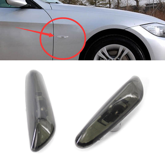 Side Marker Light Turn Signal Lamp Fit for BMW E46 4DR 02-05 63137165915 Smoke Gray