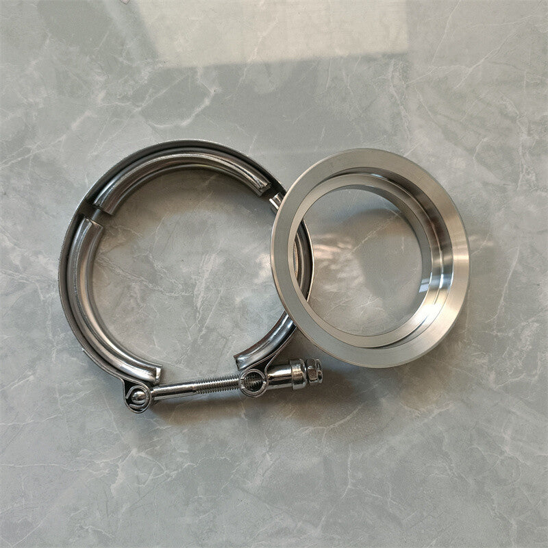 3 Downpipe Flange V-Band Clamp Kit for Borg Warner Turbo S369 SX-E S200 S300