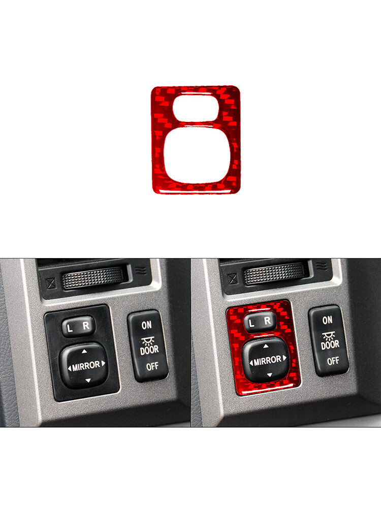 Red Mirror Contral Type A Frame Trim Carbon Fibre for Toyota Tundra 2007-2013