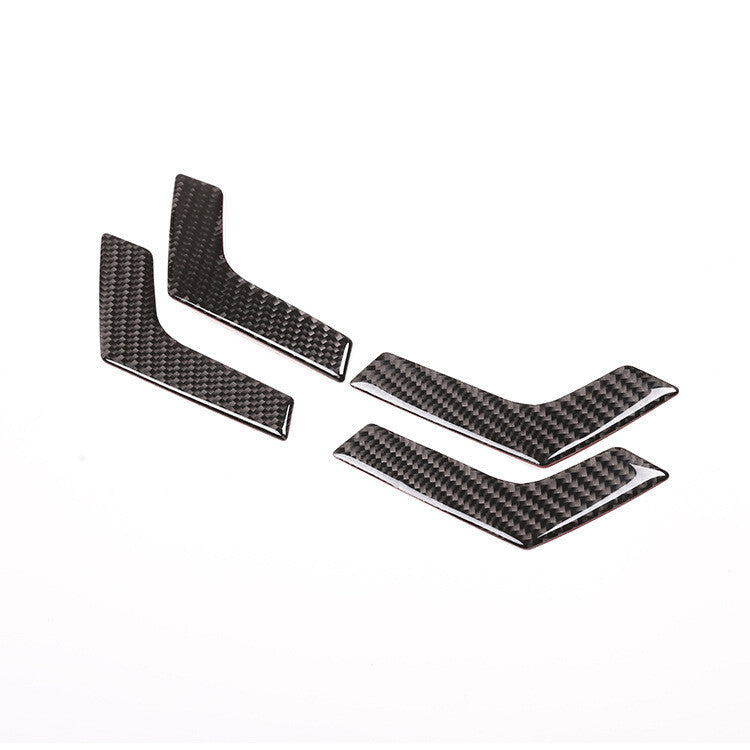 Carbon Fiber Door Handle Stickers Fit for Mercedes Benz C Class W204 C180 07-14
