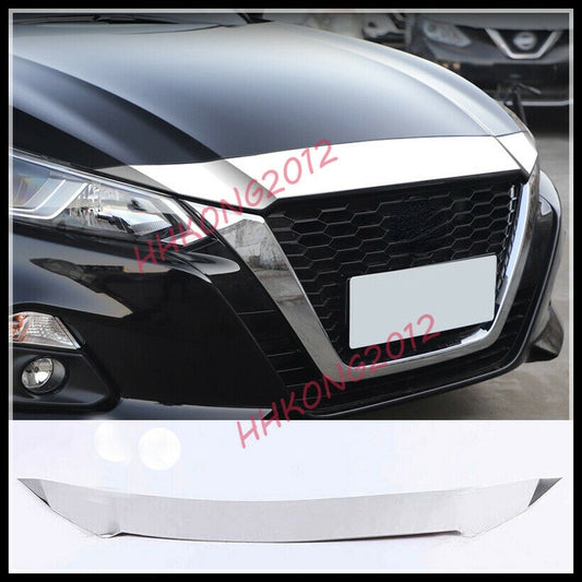 for Nissan Altima 2019-2022 Stainless Front Grill Grille Engine Hood Cover Trim