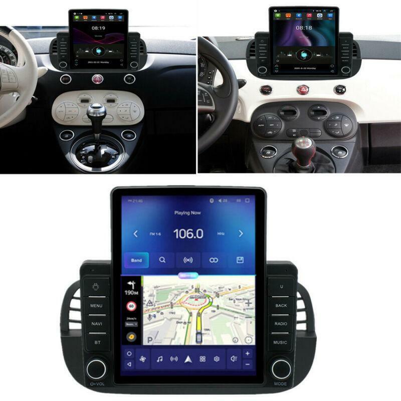 Android 10.1 Stereo Radio 9.5 Vertical Head Unit 2+32GB For 2007-2015 for Fiat 500
