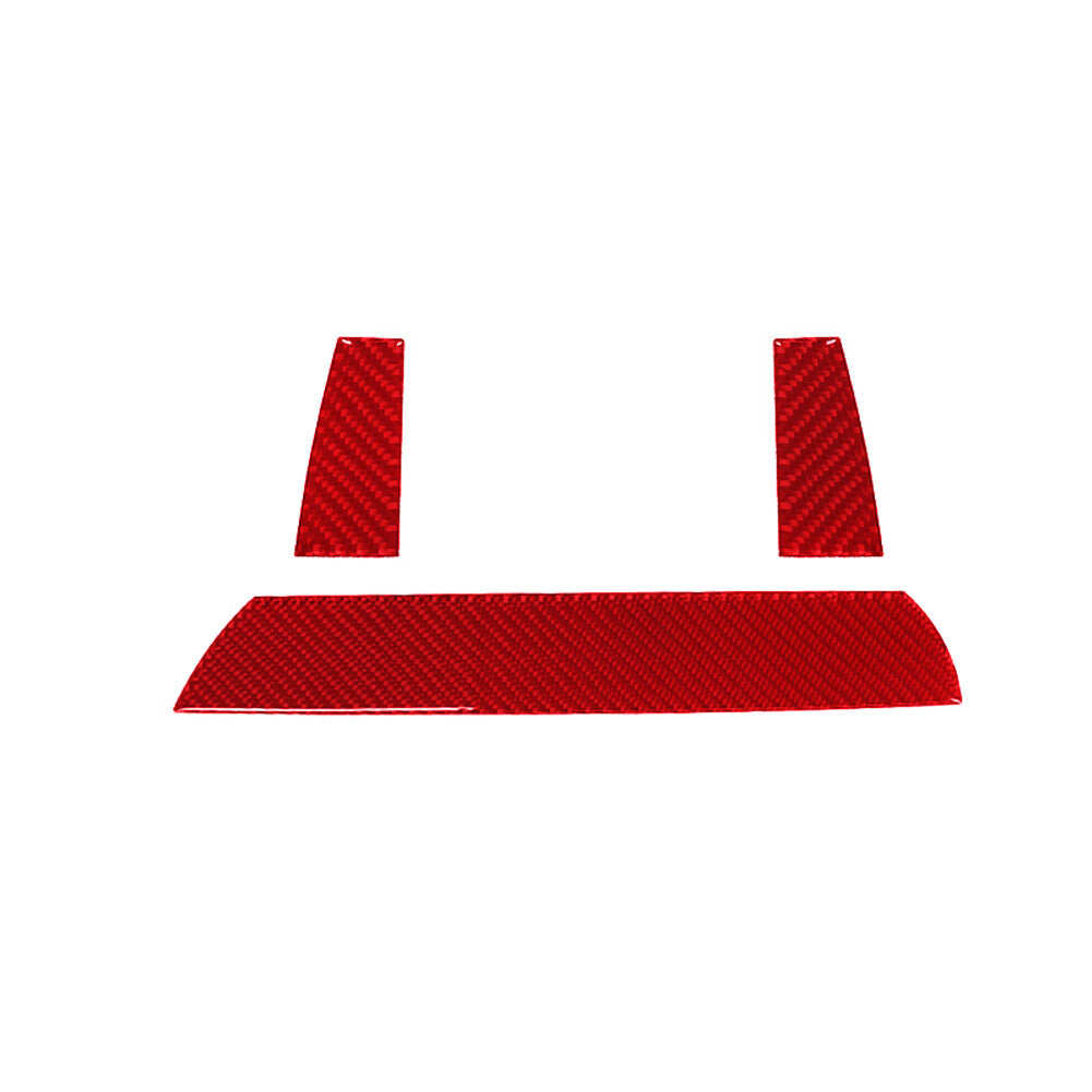 Red Carbon Fiber Center Display Frame Cover Trim for BMW X3 F25 X4 F26 2011-2017