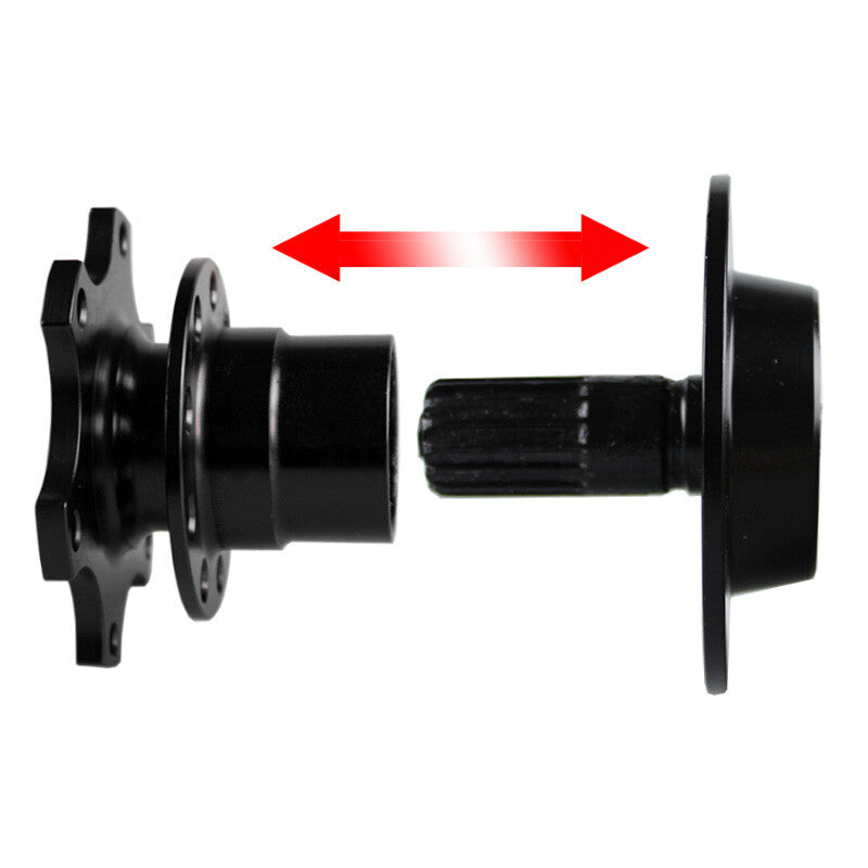 Steering Wheel Quick Release 6 Holes Short Hub Adapter Snap off Kits Aluminum
