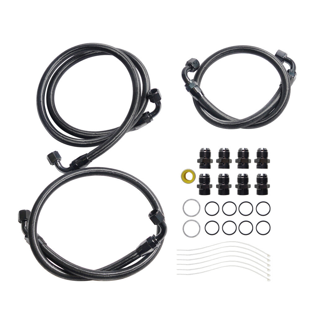 10AN Transmission Cooler Hose Fitting Kit for 6.6 Duramax LLY/LBZ/LMM 06-10