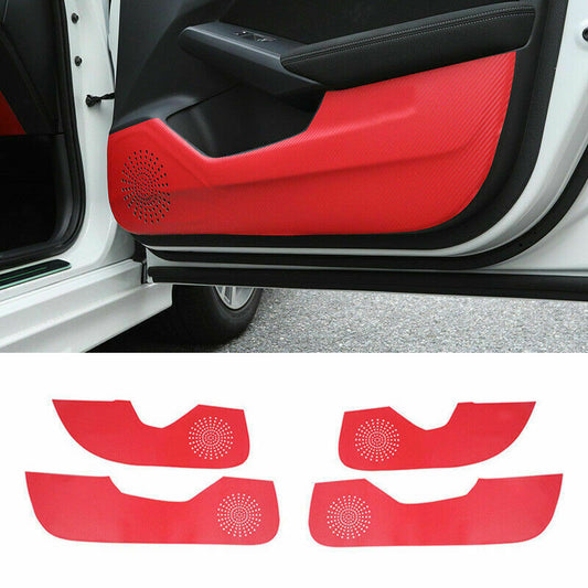 for Honda for Civic 2022-2023 Rrd Carbon Fiber Inner Door Anti-Kick Panel Stickers