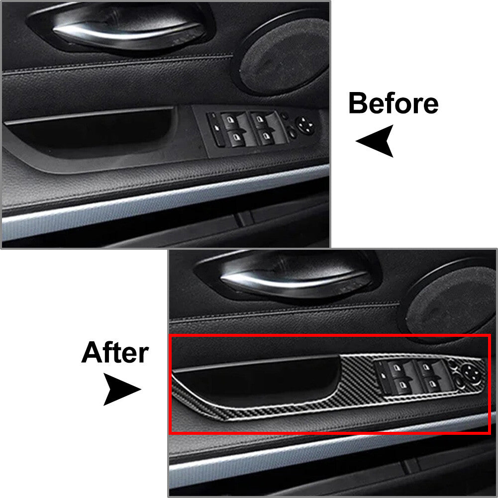 Window Lift Switch Panel Cover Trim for BMW 3 Series E90 E92 E93 2005-2012 2010