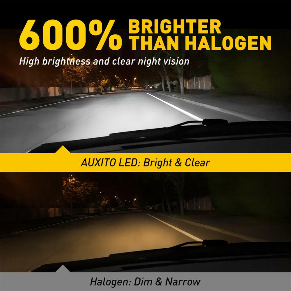 AUXITO 9005 HB3 LED Glitter for Seniors 20000LM White Light