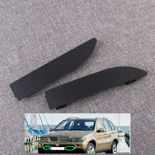 2Pcs New Left+Right Bumper Tow Hook Cover Front Right Left for BMW X5 E53