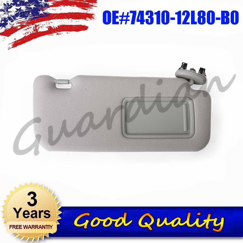 Right passenger side sun visor, gray, 74310-12L80-B0, suitable for Toyota for Corolla 09-13