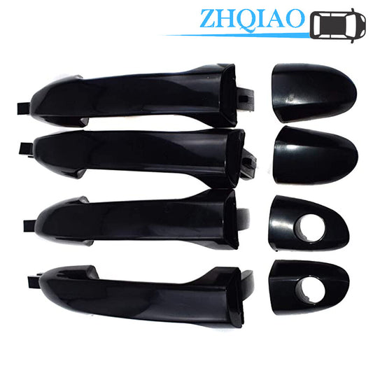 82650-2F000 4Pcs Black Exterior Door Handles Outside for Kia Spectra 04-09
