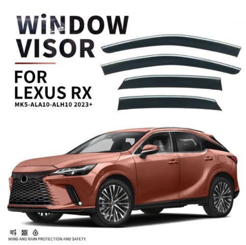 for Lexus RX350 350h 500h 2023-24 Smokey Window Visor Vent Shades Sun Rain Guard