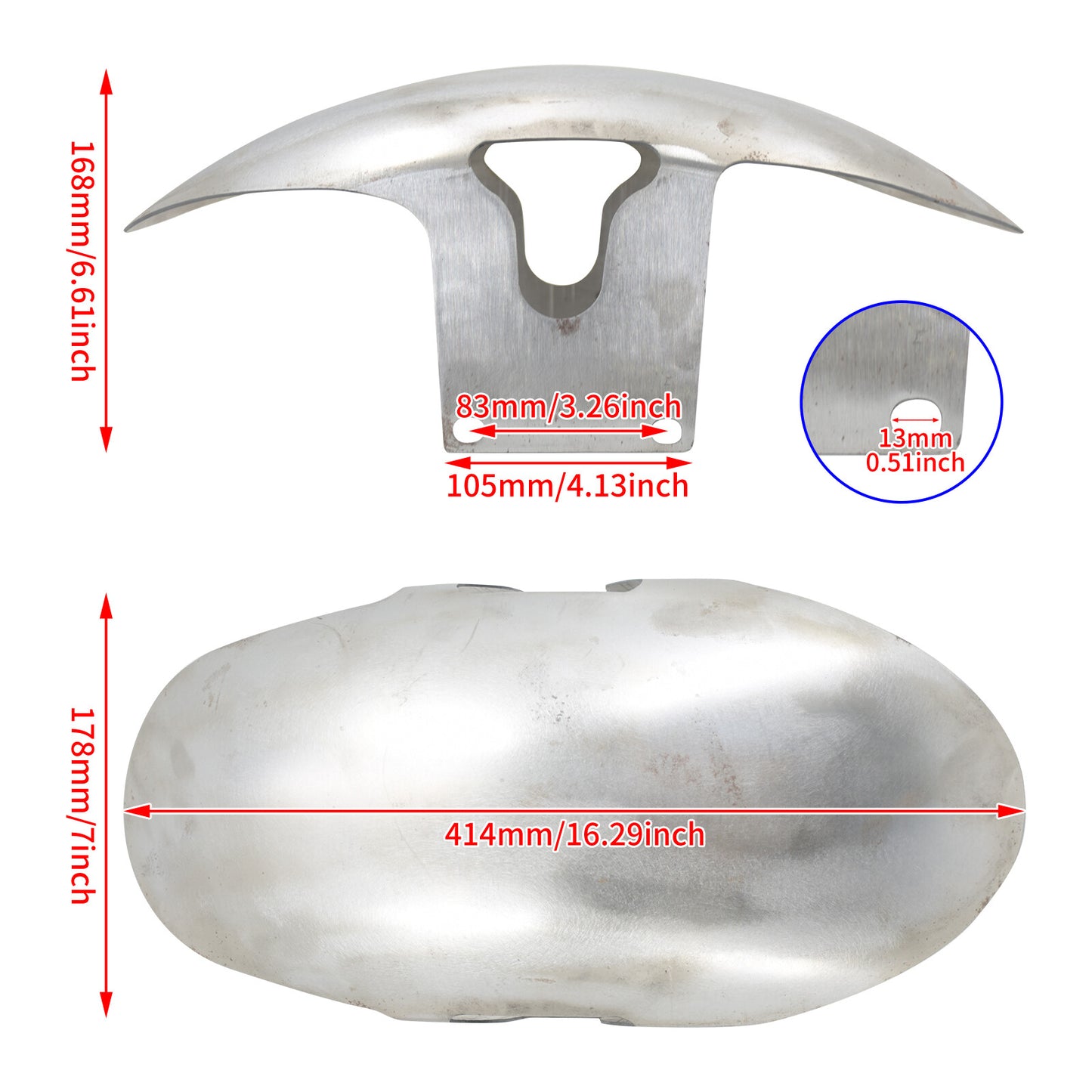 Unpainted Front Short Fender Fit for Harley M8 Fatboy FLFBS 160 R18 Wheel 18-23